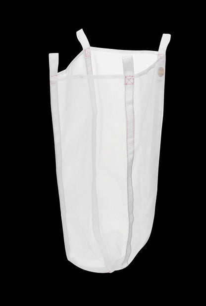 Large bags: Diameter 20”–55”, Height up to 60” Optional Zipper (bottom) or Drawstring Top or both on the Same bag (Micron 40-55)