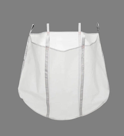 Large bags: Diameter 20”–55”, Height up to 60” Optional Zipper (bottom) or Drawstring Top or both on the Same bag (Micron 40-55)