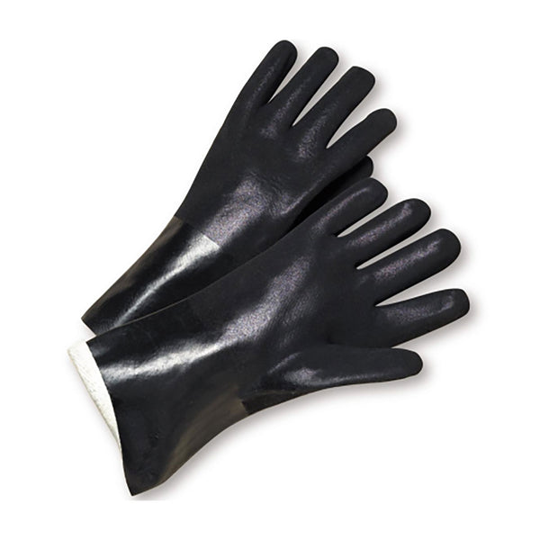 Guantes de PVC con forro de jersey de 14"